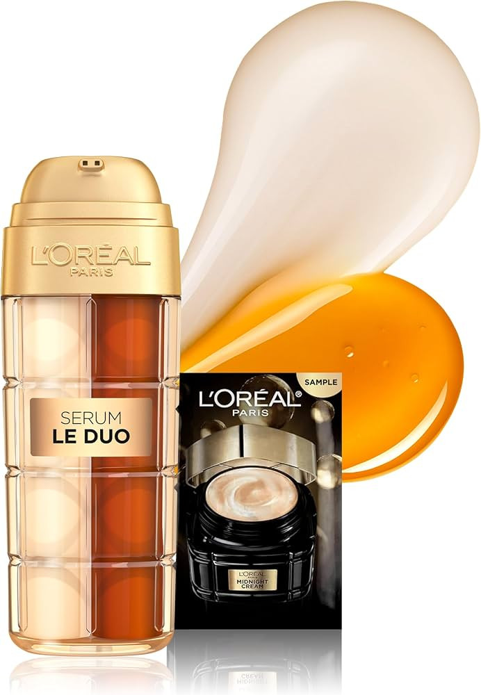 L'Oreal Paris Age Perfect Serum Le Duo, Brightening, Firming and Anti-Aging Serum for Face with C... | Amazon (US)