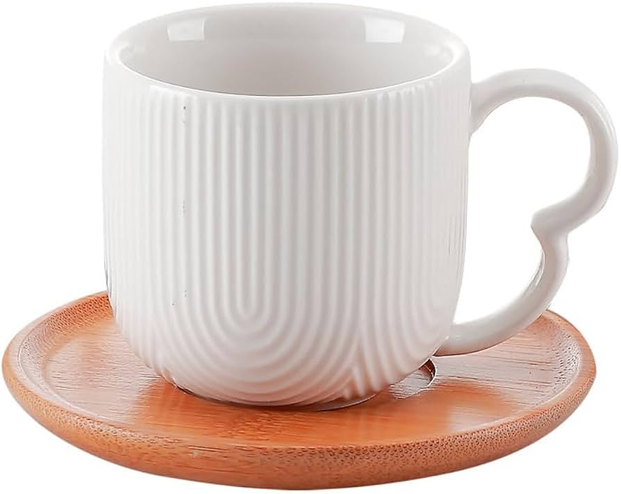 Haüskraf - Xícara para café com pires de cerâmica Oasis 90ml 4 peças | Amazon (BR)