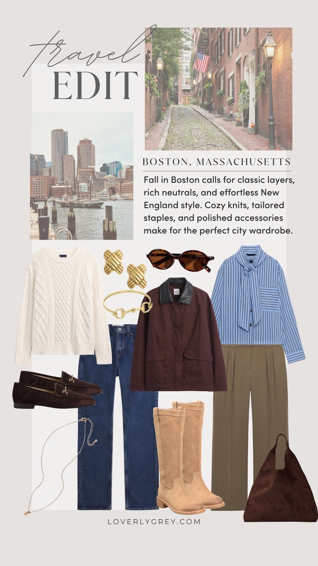 What to wear in Boston this fall 🍁 Classic layers, cozy knits and rich neutrals for an effortless New England wardrobe.

Loverly grey, Boston outfits, Boston fall outfits, New England style, fall travel outfits, fall packing list, preppy fall style

#LTKSeasonal #LTKTravel