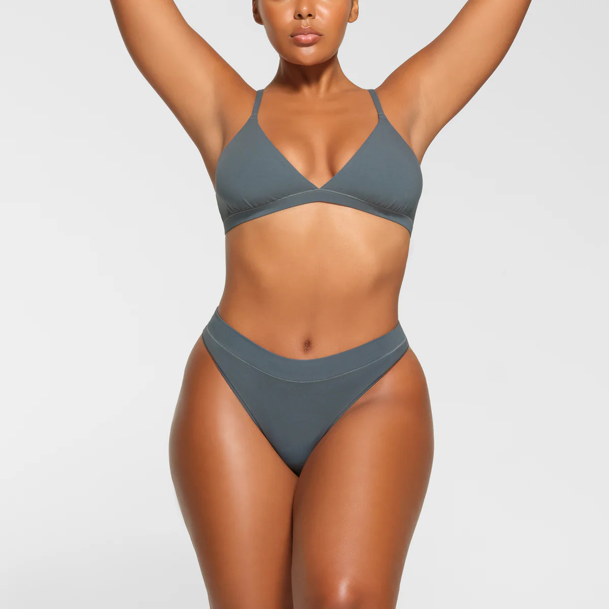 COTTON JERSEY CHEEKY TANGA | KYANITE | SKIMS (US)