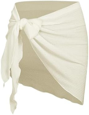 ZAFUL Women's Sarong Coverups Beach Wrap Sheer Bikini Wraps Chiffon Cover Ups for Swimwear | Amazon (US)