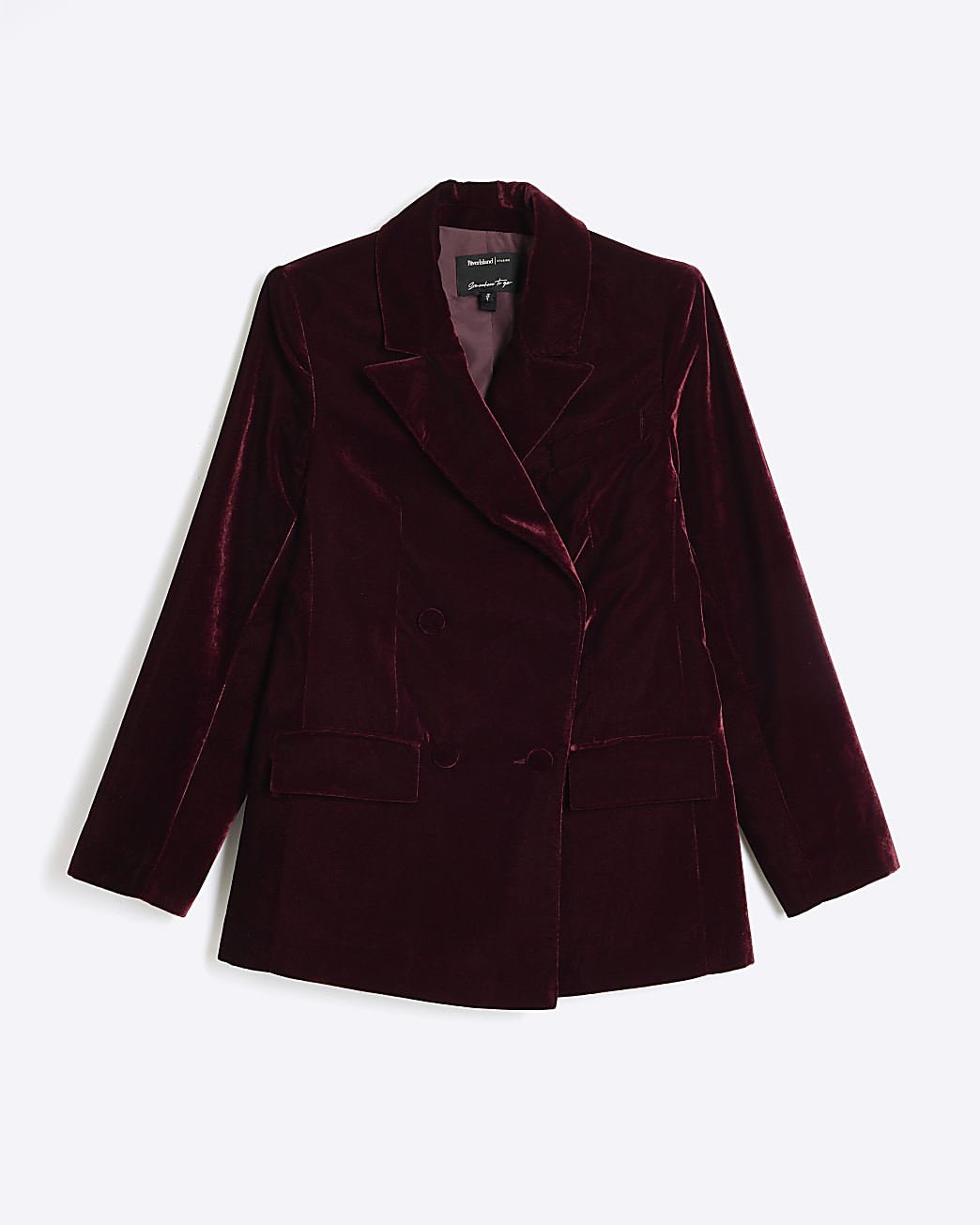 Red Velvet Blazer | River Island UK & IE
