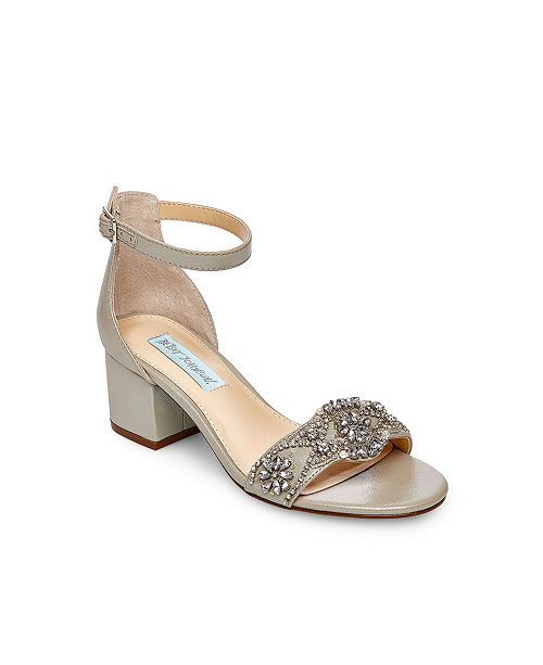 Betsey Johnson Betsey Johnson Mel Block Heel Sandal & Reviews - Women - Macy's | Macys (US)