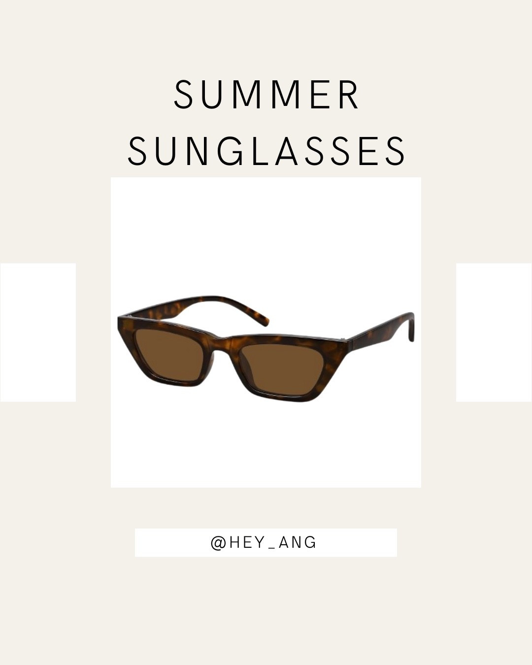 These cat eye frame sunglasses are perfect for summer. You can wear these with casual outfits, for work, or at the beach. Comes in other colors. 

#LTKTravel