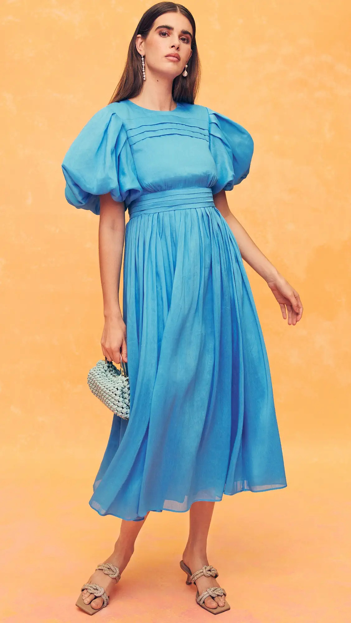 Aje Sylvia Pintuck Midi Dress | Shopbop | Shopbop