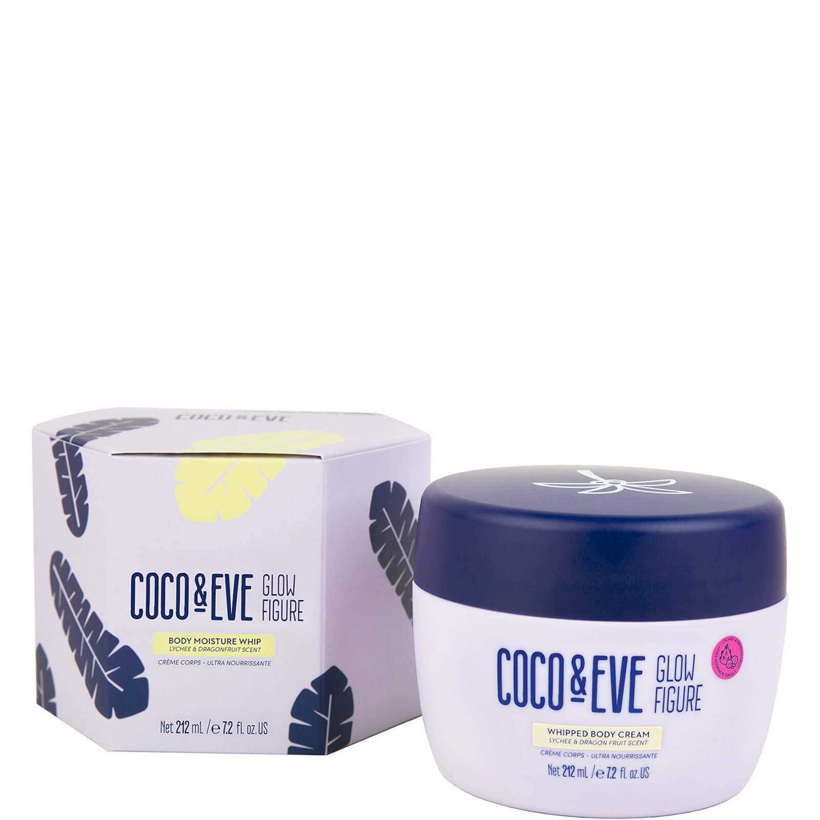 Coco & Eve Glow Figure Whipped Body Cream Lychee and Dragon Fruit Scent - (Various Sizes) | Look Fantastic (UK)