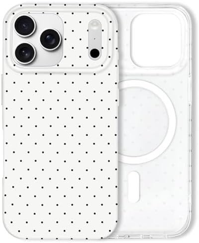 Hython for iPhone 17 Pro Case Cute Polka Dot Aesthetic Design Simple Cover 6.3", Thin Slim Anti-S... | Amazon (US)