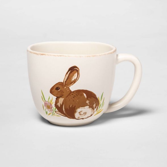 10.1oz Stoneware Bunny Mug - Threshold™ | Target