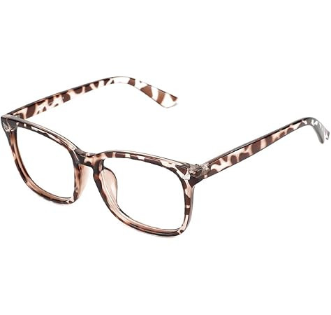 Cyxus Blue Light Blocking Glasses Square Computer Eyewear Clear Lens Eyeglasses Frame (Leopard #2... | Amazon (US)