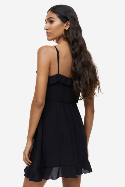 Flounce-trimmed Wrap Dress | H&M (US + CA)