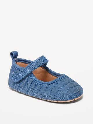 Mary-Jane Chambray Flats for Baby | Old Navy (US)
