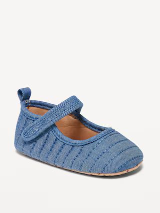 Mary-Jane Chambray Flats for Baby | Old Navy (US)
