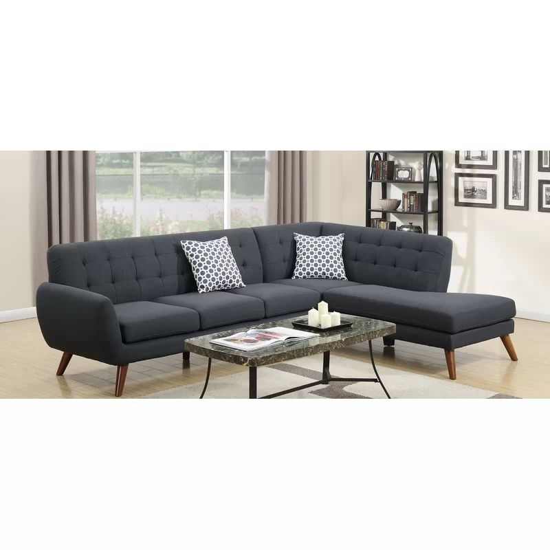 Millette 111" Right Hand Facing Sectional Sofa & Chaise | Wayfair North America