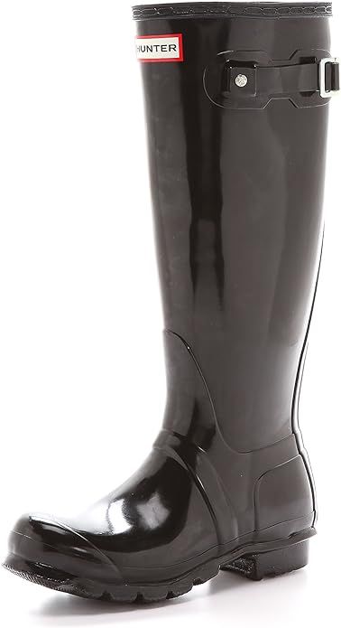 Hunter Women's Original Back Adjustable Gloss Tall Wellington Boots | Amazon (UK)