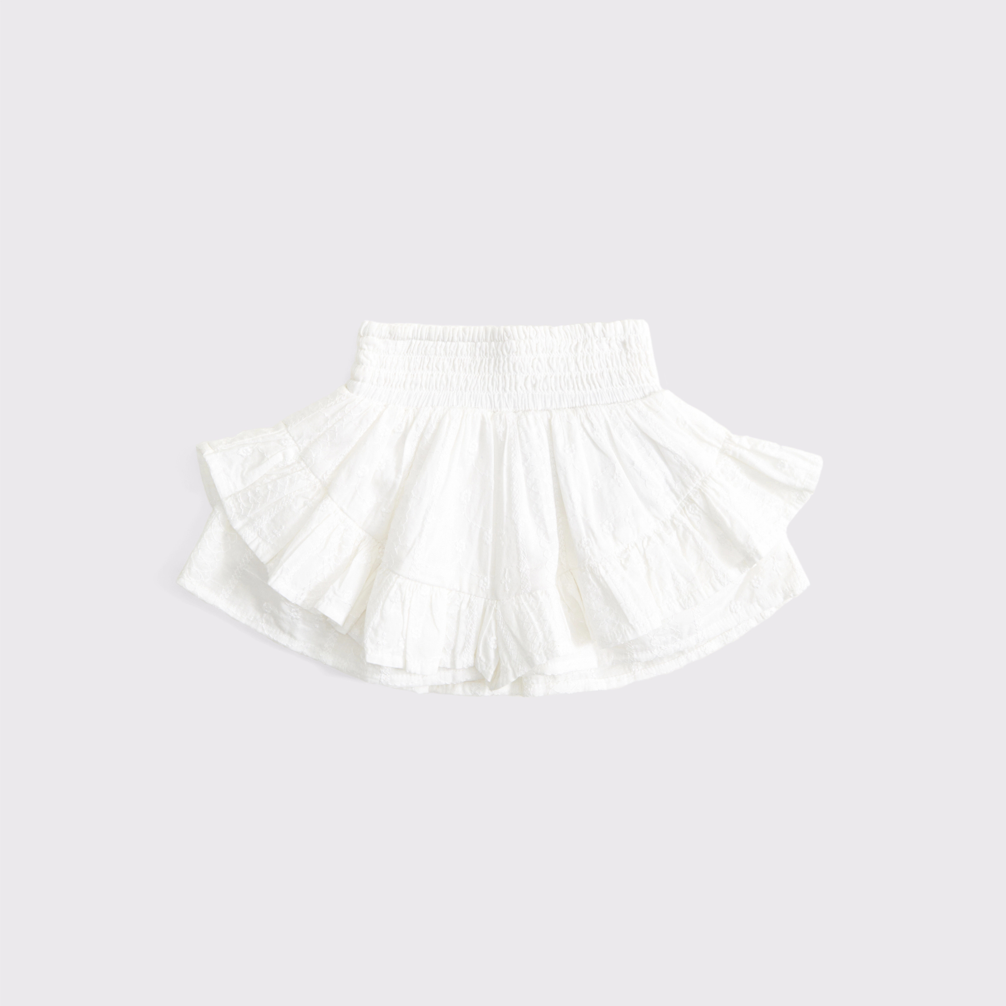 baby smocked waistband ruffle eyelet skort | Abercrombie & Fitch (US)