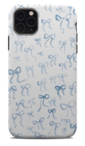 bows & blue x minnie & emma all over bow case | Minnie and Emma Correspondence/Cabana 16