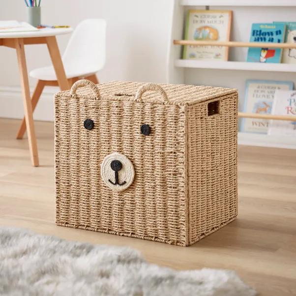 Bear Large Square Storage Box | Dunelm
