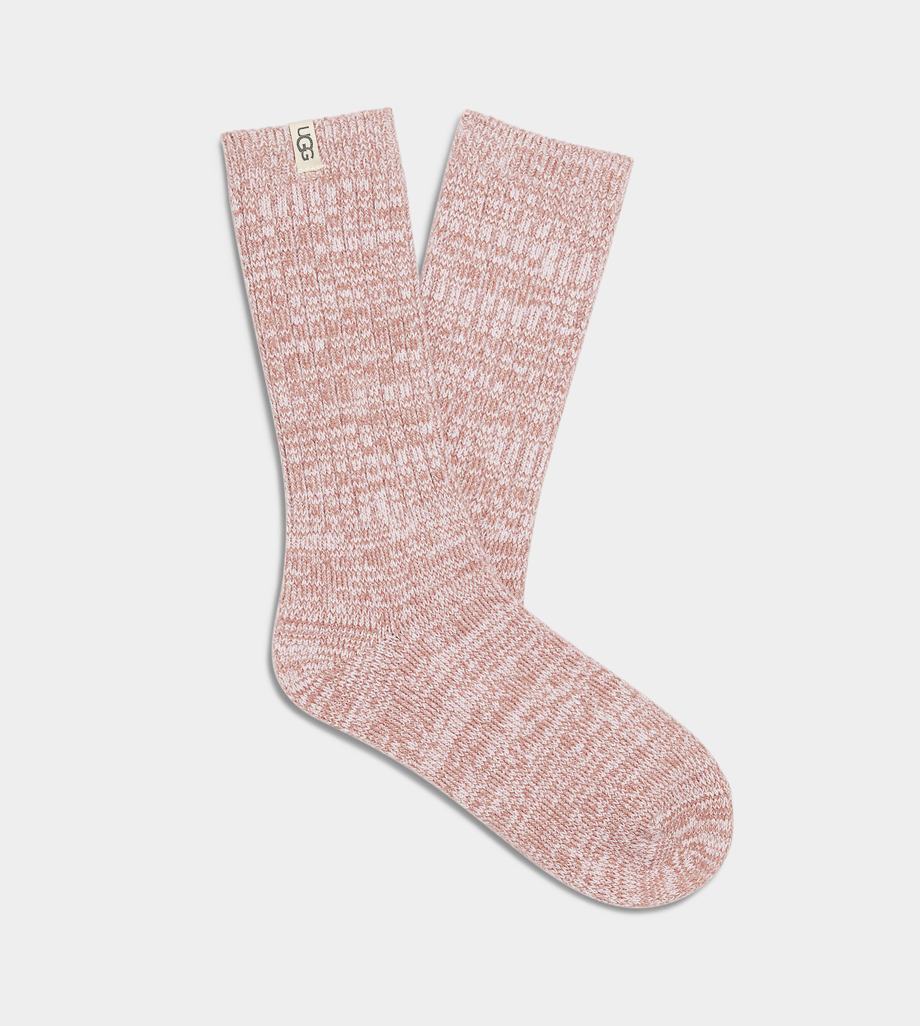 UGG Women's Rib Knit Slouchy Crew Sock Polyester Socks in Dusk | UGG (US)