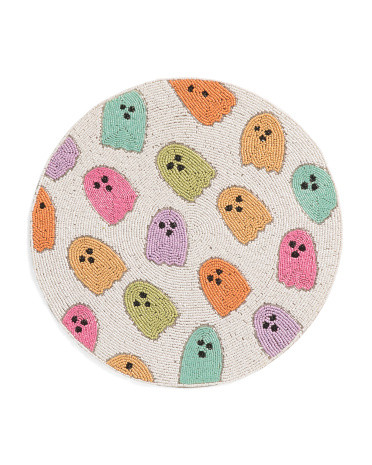 Beaded Multicolor Ghost Placemat | TJ Maxx