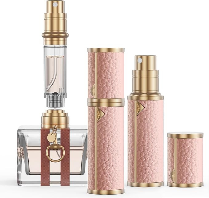 Travel Refillable Perfume Bottle, Leak-proof 5ml Atomizer, Portable Luxurious Pocket Perfume Disp... | Amazon (US)