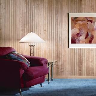 HOUSE OF FARA 5/16 in. x 3-1/8 in. x 96 in. Basswood Tongue and Groove Wainscot Paneling 96B | The Home Depot
