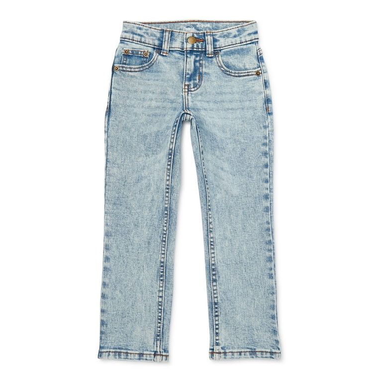 Wonder Nation Boys Vintage Straight Leg Denim Jeans, Sizes 4-18 and Husky | Walmart (US)