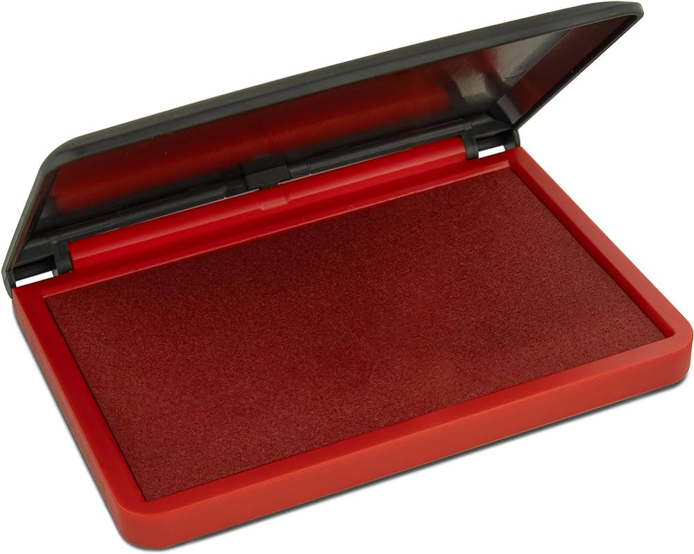 MaxMark Large Red Stamp Pad - 2-3/4" by 4-1/4" - Premium Quality Felt Pad | Amazon (US)