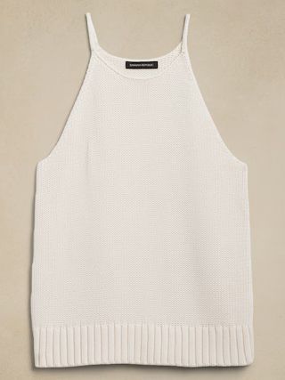 Cotton-Silk Sweater Tank | Banana Republic (US)