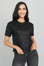 THML Sequin Short Sleeve Top | Social Threads