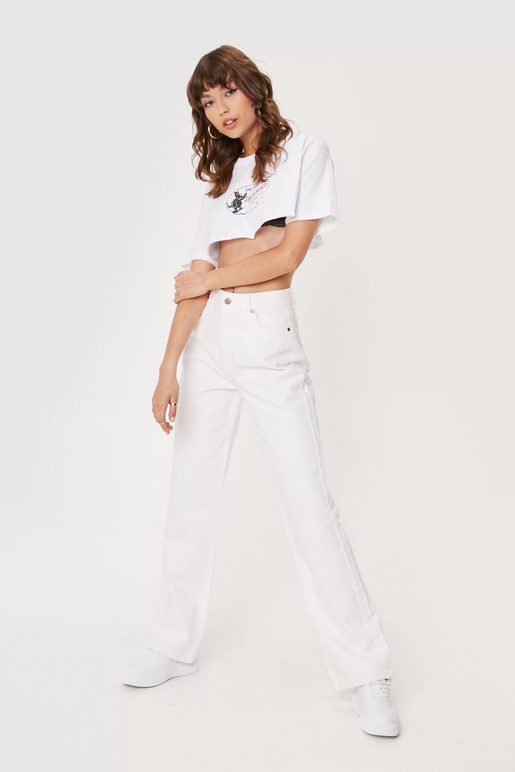 High Waisted Wide Leg Jeans | Nasty Gal (US)