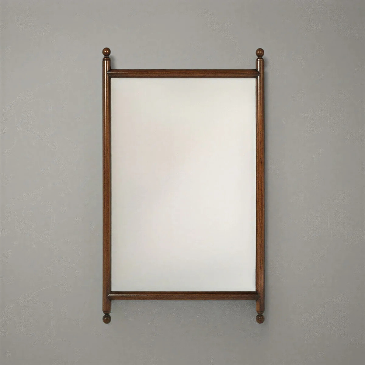 Rectangular Wall Mirror with Wood Dowel Frame | Wayfair North America
