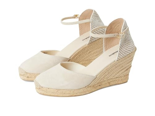 Soludos, Women's, Marseille Wedge Espadrille, La Concha Ivory 1, 8, Medium | Amazon (US)