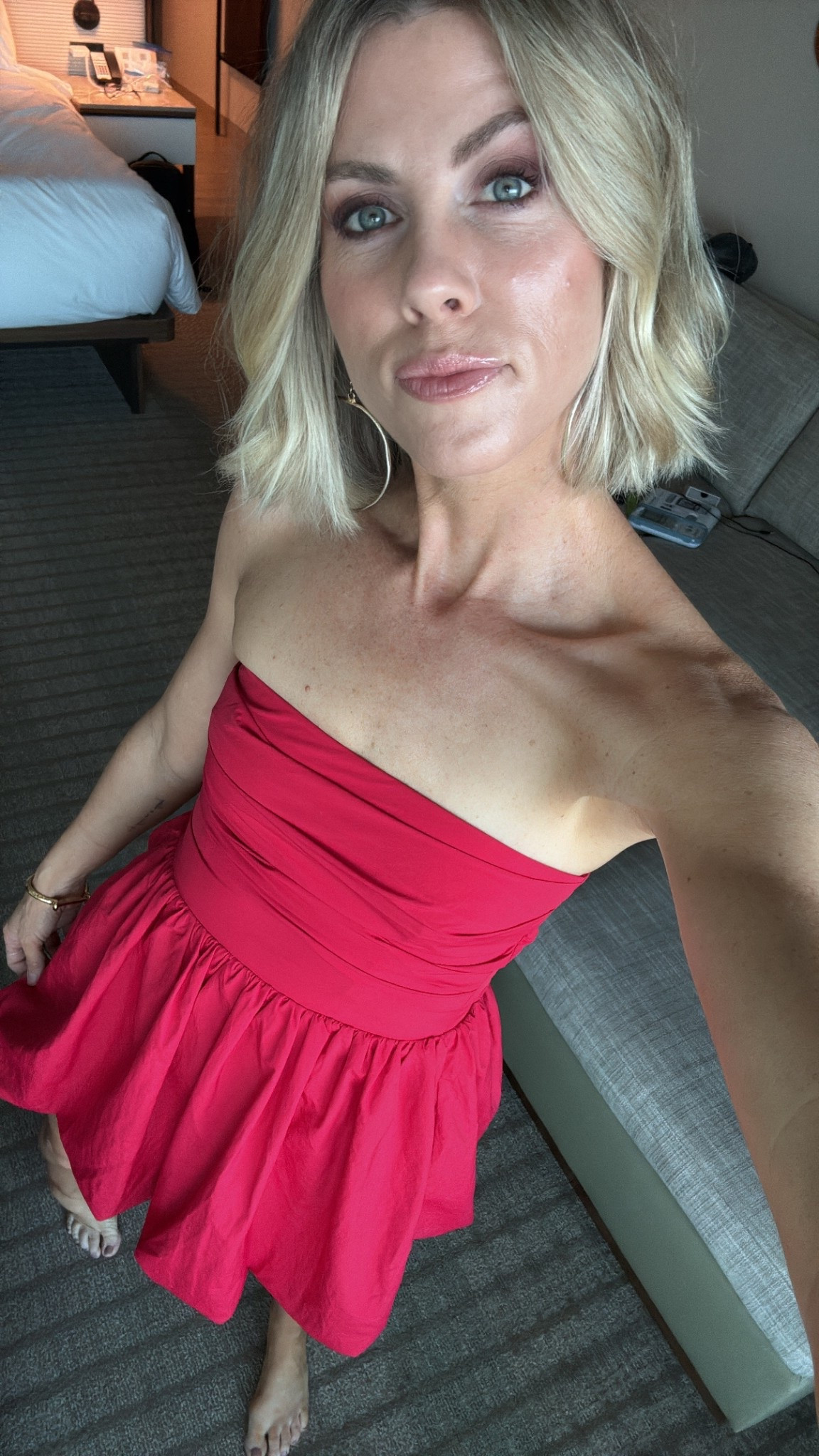 Lady in red. True to size 