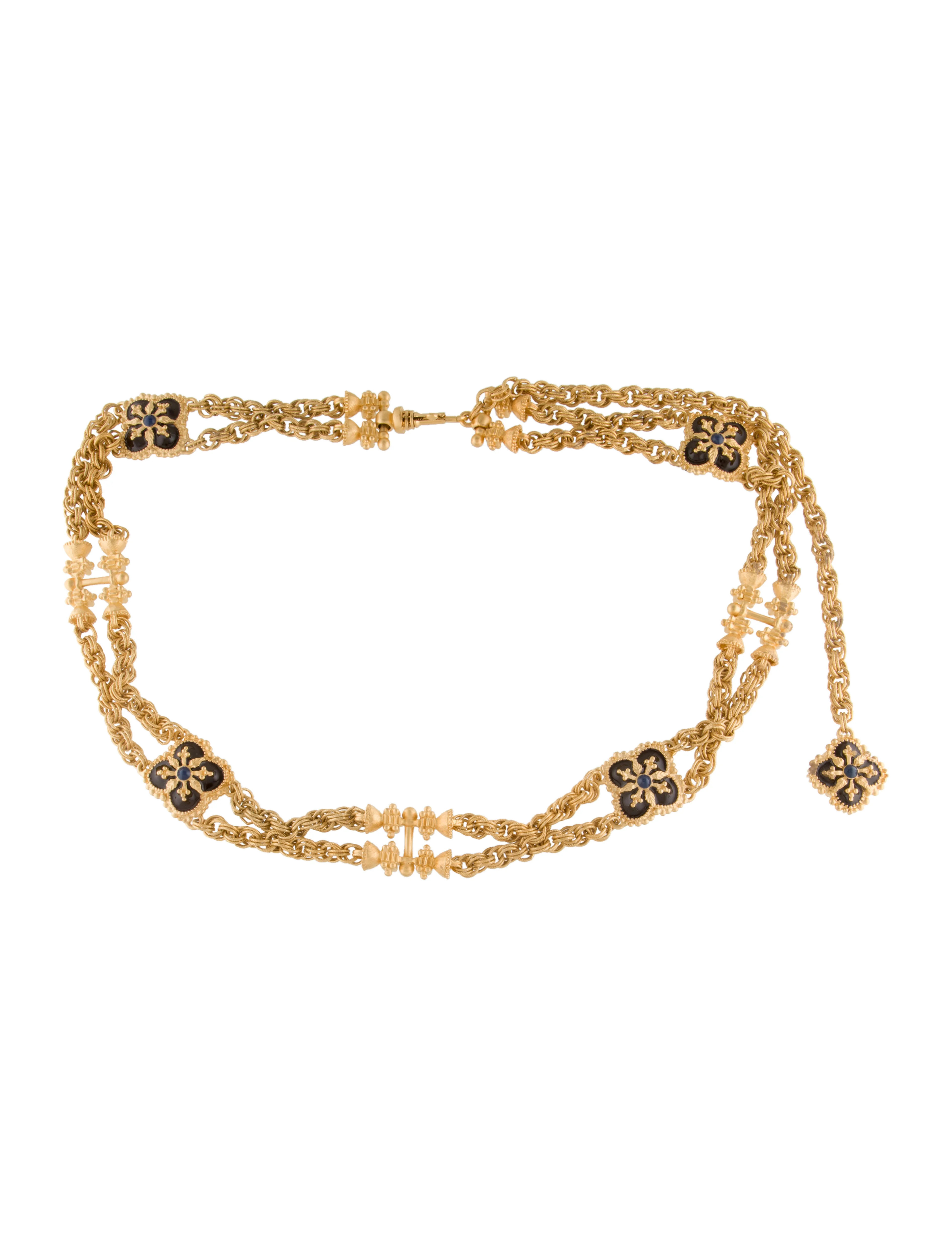 Skinny Metal Chain-Link Belt | The RealReal