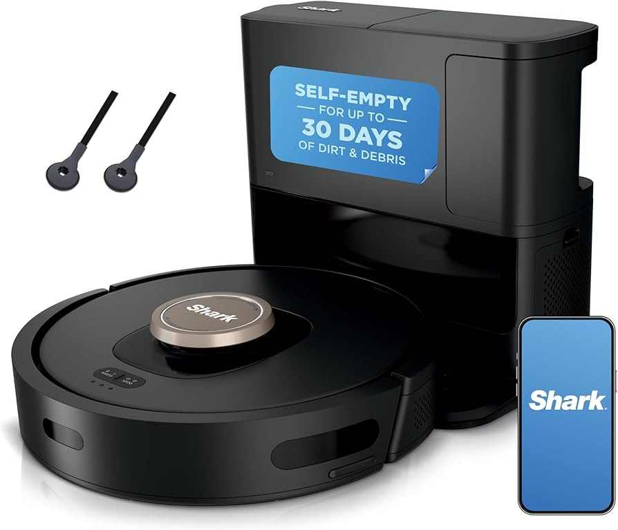 Shark AV2501AE AI Robot Vacuum with XL HEPA Self-Empty Base, Bagless, 60-Day Capacity, LIDAR Navi... | Amazon (US)