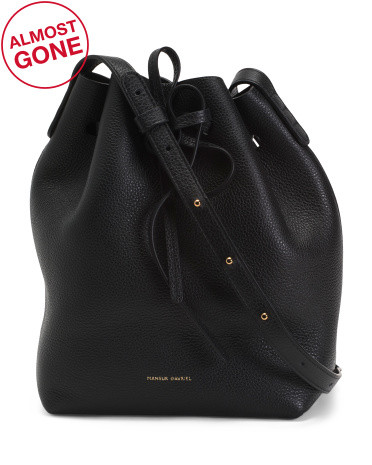 Made In Italy Leather Soft Mini Bucket | TJ Maxx