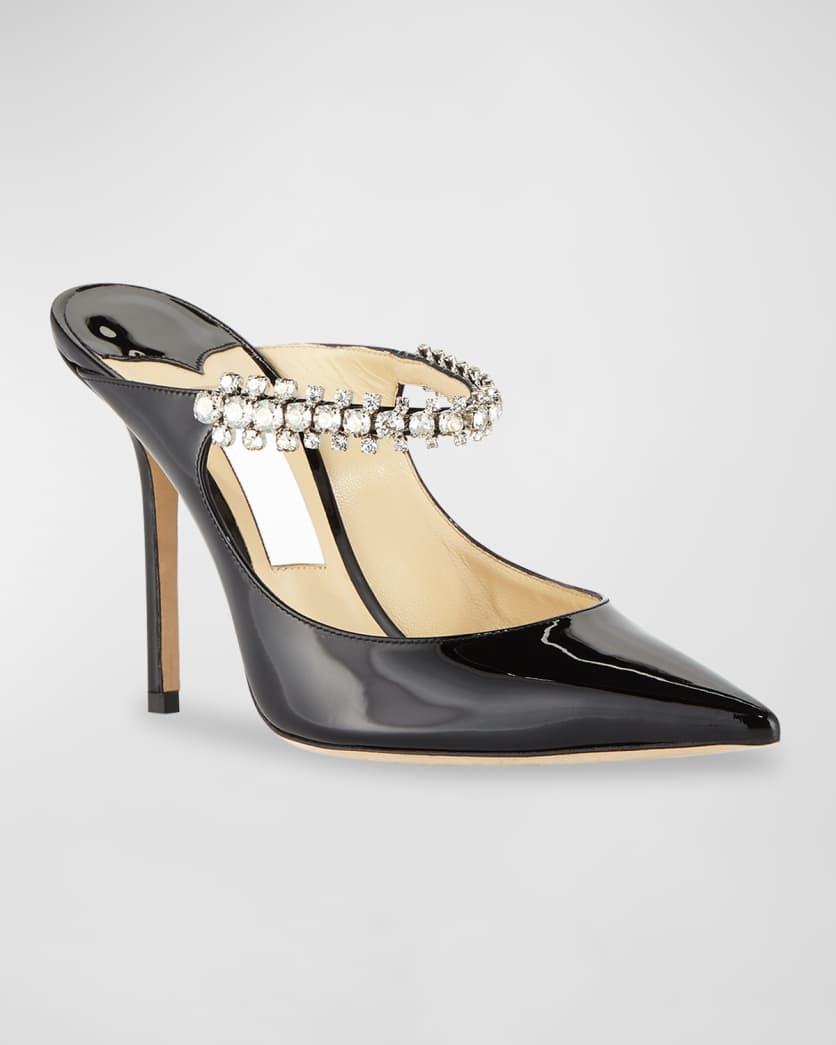 Bing Patent Crystal-Strap High-Heel Pumps | Neiman Marcus
