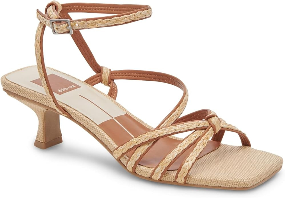 Dolce Vita Women's BEV Braid Heeled Sandal | Amazon (US)