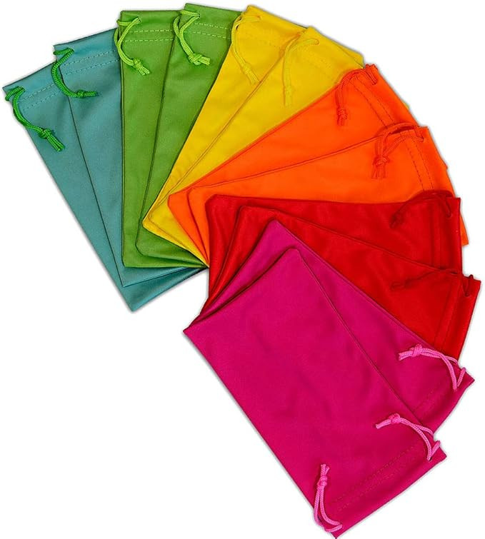 Rolling Nomad Sunglasses & Eyeglasses Pouch, Microfiber Drawstring Pouch, Non Scratch, Cloth Fabr... | Amazon (US)