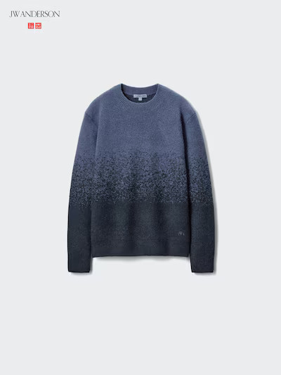 Soufflé Yarn Crew Neck Jumper (Gradient) | UNIQLO (UK)