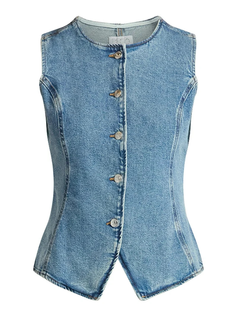 Sofia by Sofia Vergara Women's Scoop Neck Vest, Sizes XS-XXXL | Walmart (US)