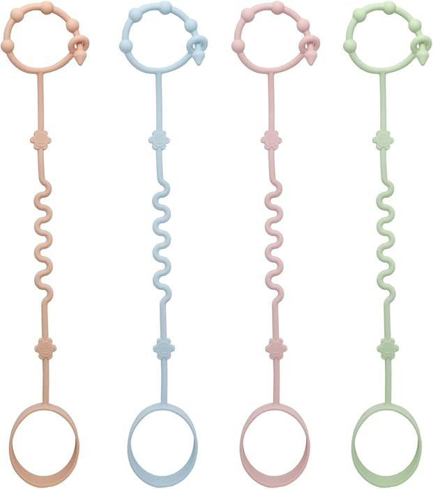 RTMOK (4Pcs) Sippy Cup Strap Keep Bottles and Sippy Cups Off The Floor, Sippy Cup Holder Strap Su... | Amazon (US)