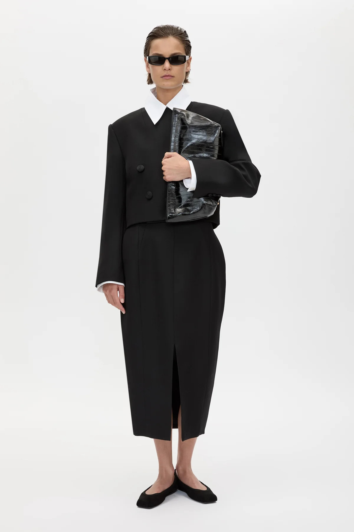 Caius Relaxed Cropped Blazer in Black - CAMILLA AND MARC® C&M | CAMILLA AND MARC (ANZ)