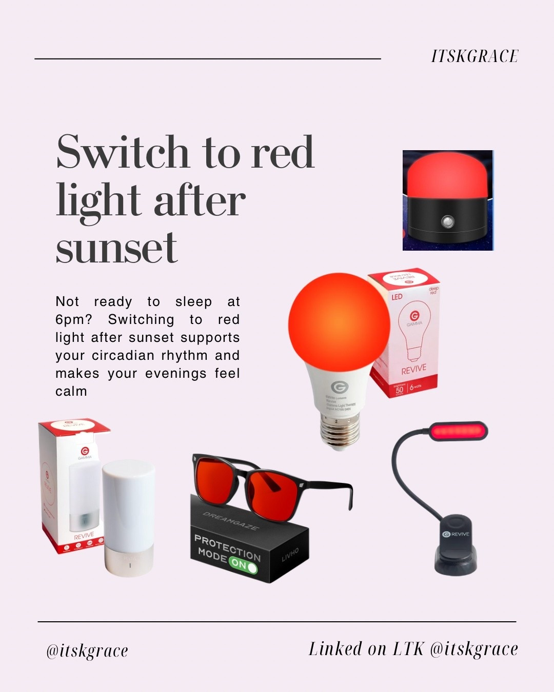 Red light to help with the early sunsets during daylight savings!! This will help your circadian rhythm if you can’t be asleep when the sun sets 

#LTKSeasonal #LTKHoliday #LTKHome