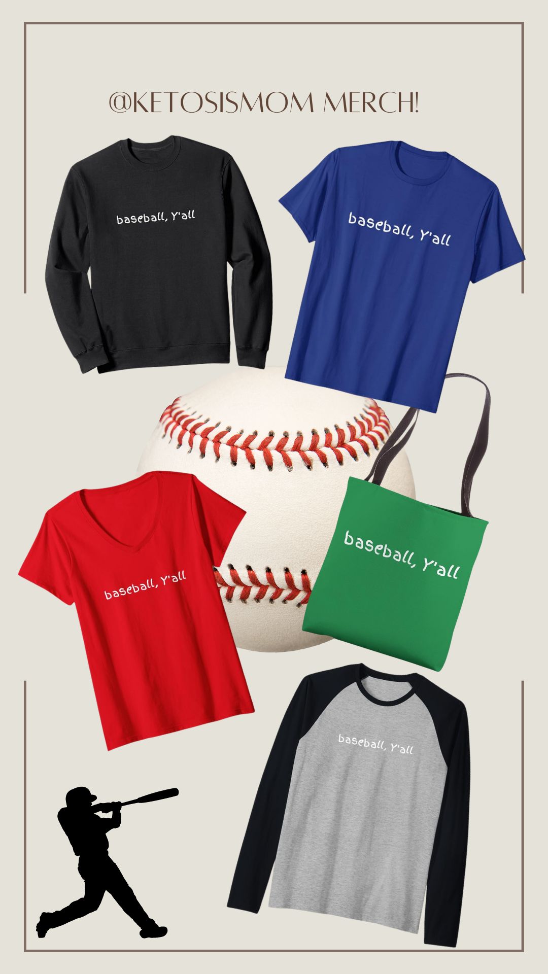Baseball, Y'all Tote Bag | Amazon (US)