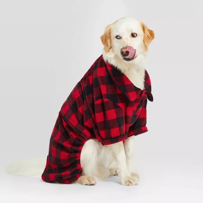 Holiday Buffalo Check Cat & Dog Pajamas - Wondershop™ Red | Target