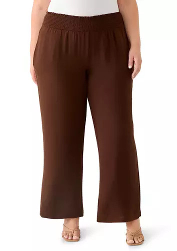 Plus Size Crinkle Crepe Pants | Belk