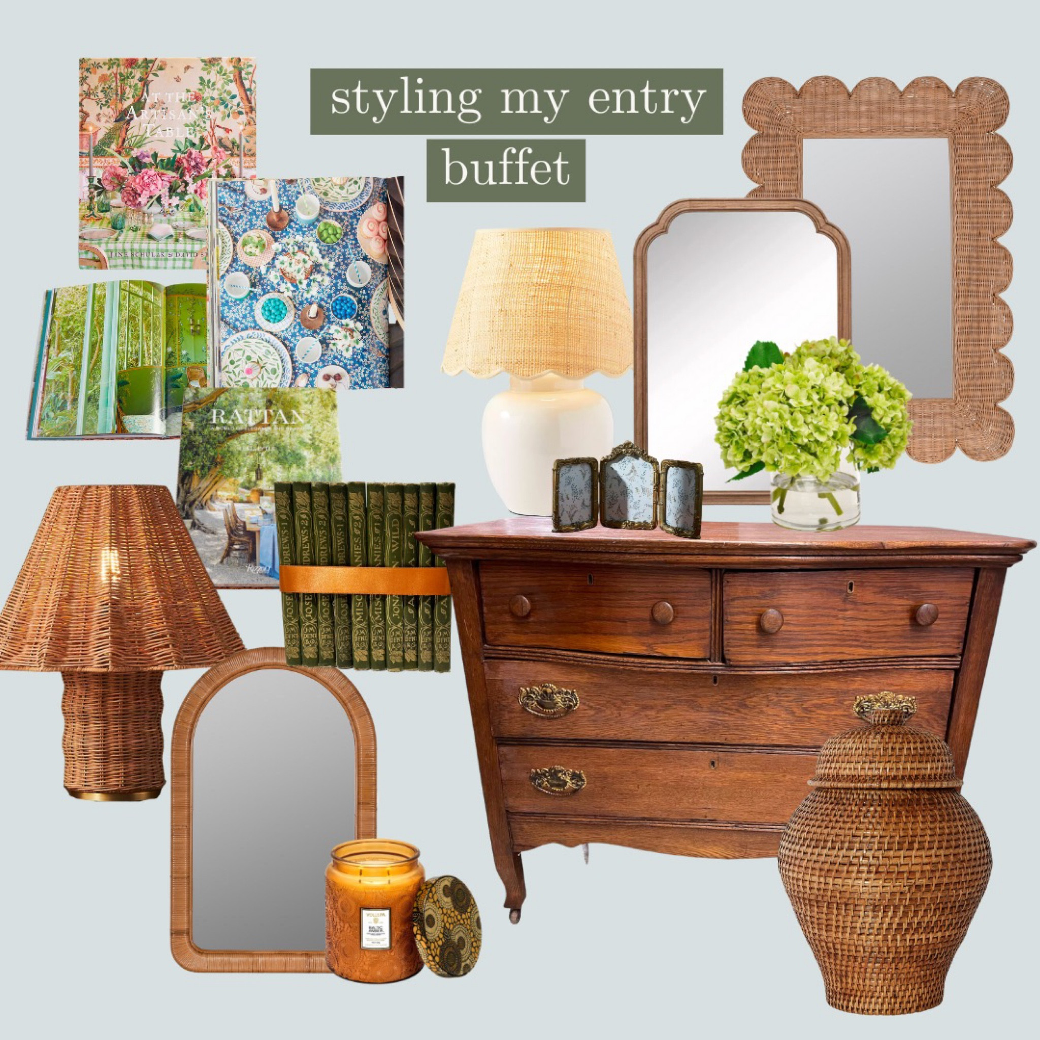 Some pretty things for my entry table!