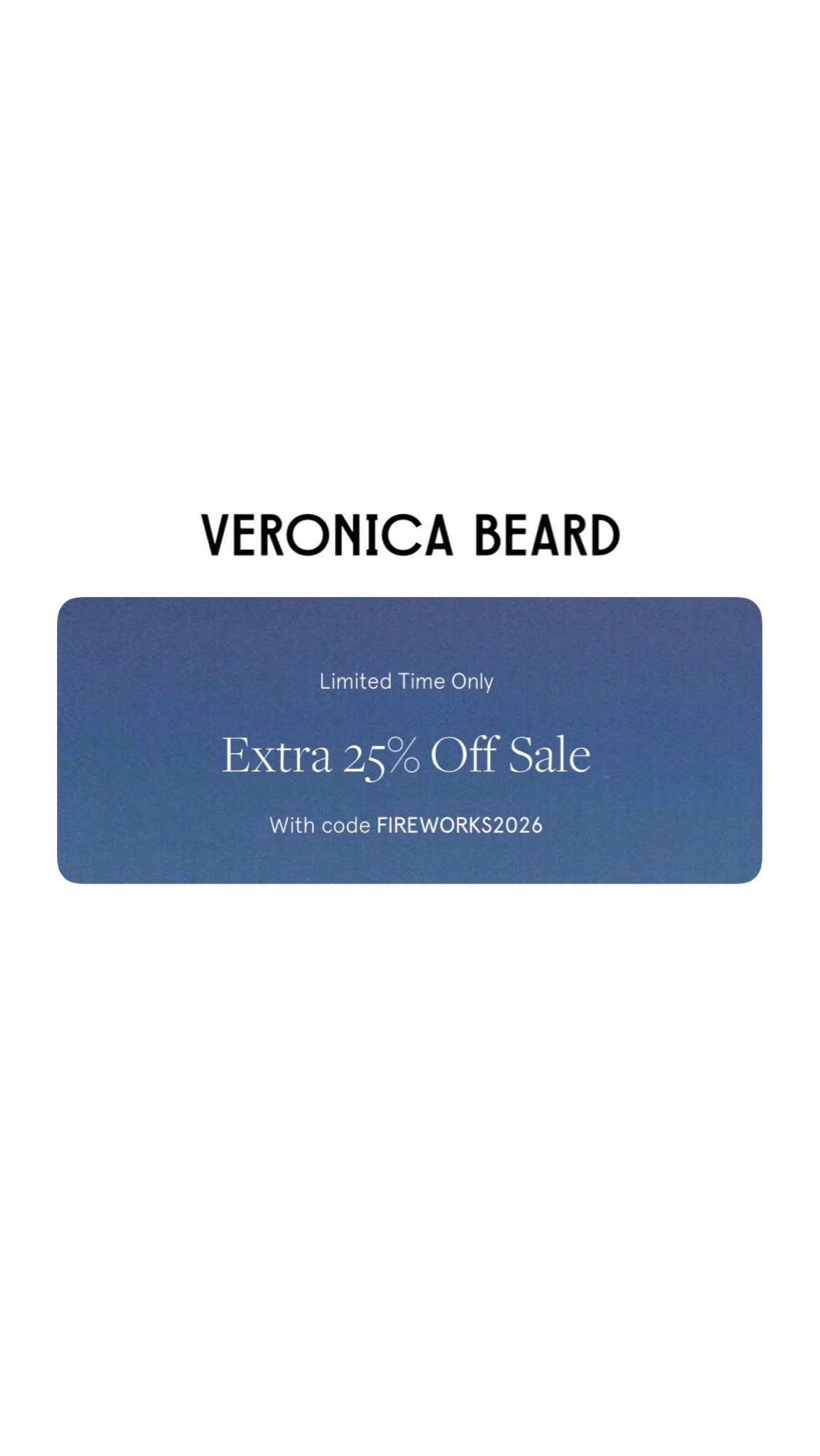 Veronica Beard Extra 25% Off Sale //