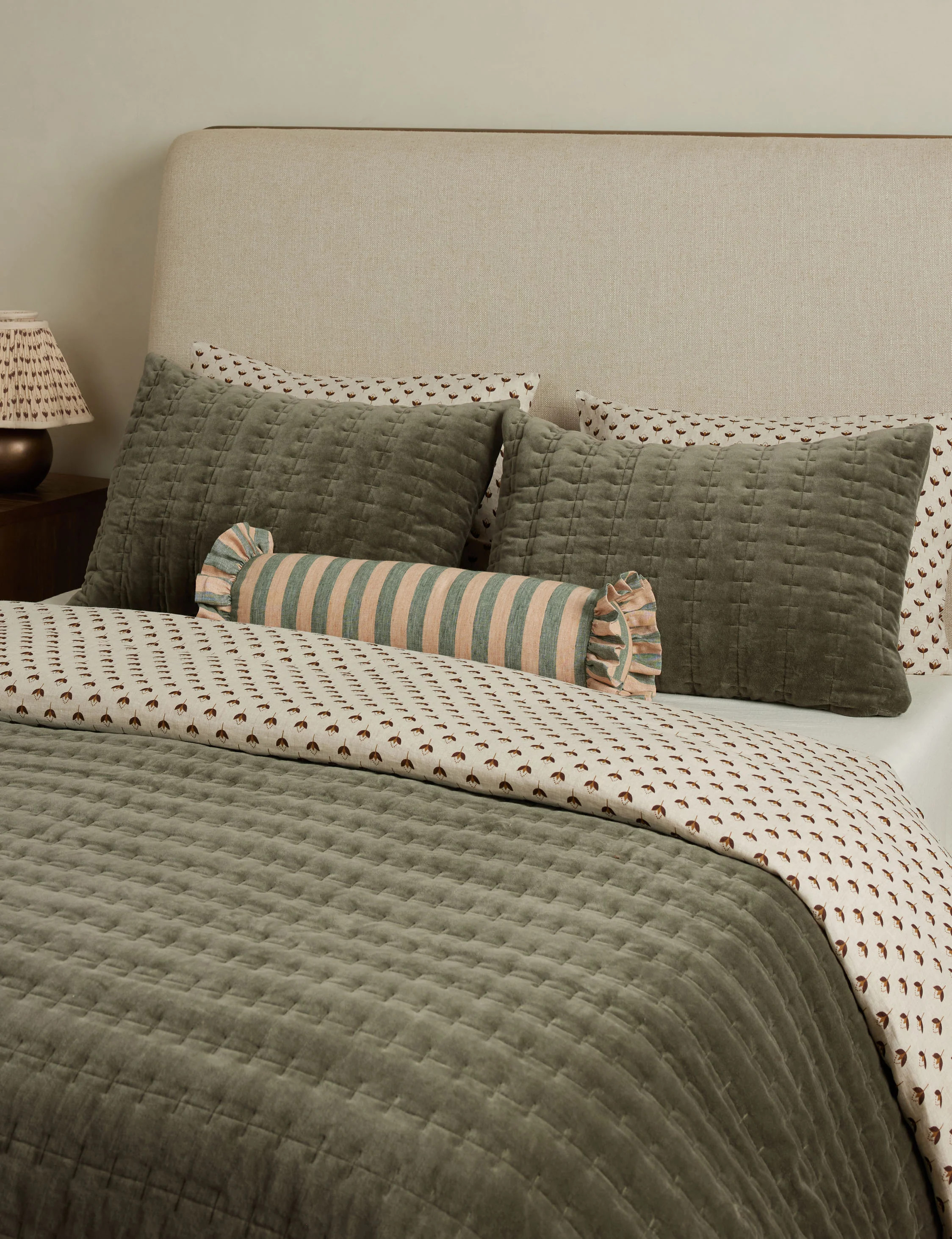 Anderson Velvet Quilted Sham | Lulu and Georgia 